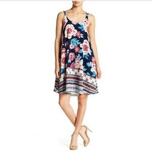 Dual Nature Crisscross Patterned Swing Tank Dress Size XS